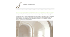 Desktop Screenshot of galleriastefanoforni.com