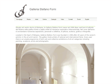 Tablet Screenshot of galleriastefanoforni.com